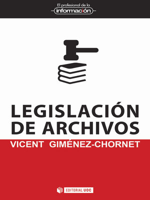 cover image of Legislación de archivos